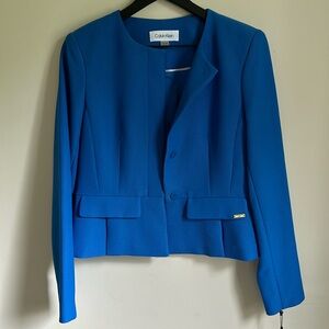 Calvin Klein royal blue blazer NWT